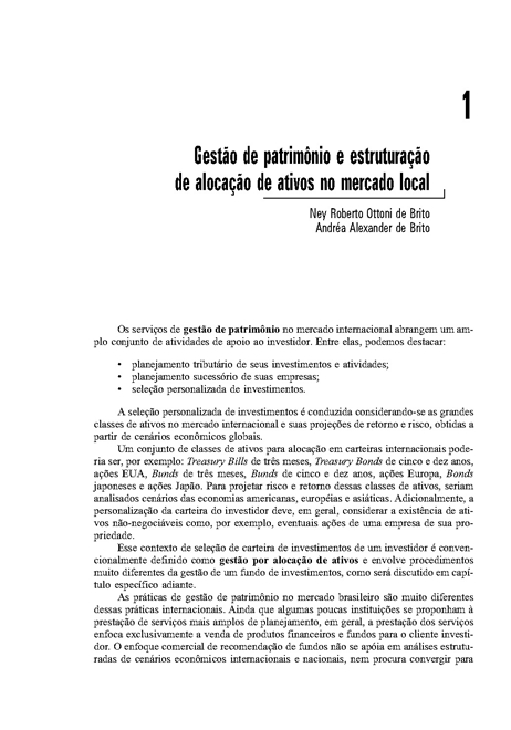 Alocação de Ativos em Private Banking