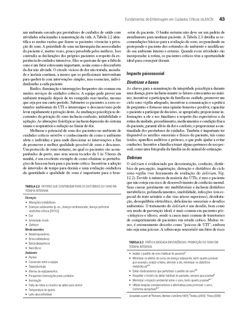 Fundamentos de Enfermagem em Cuidados Críticos da AACN