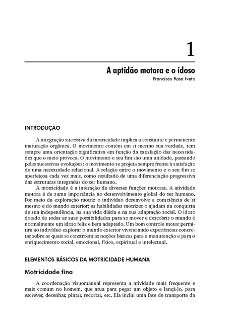 Manual de Avaliação Motora para Terceira Idade