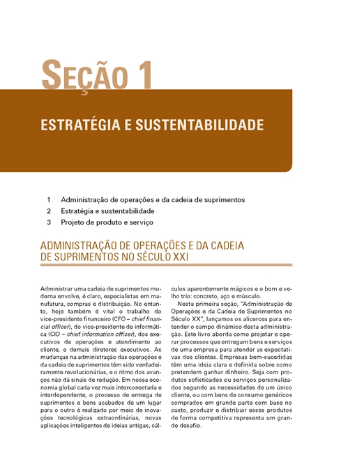 Administração de Operações e da Cadeia de Suprimentos