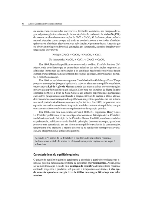 Análise Qualitativa em Escala Semimicro