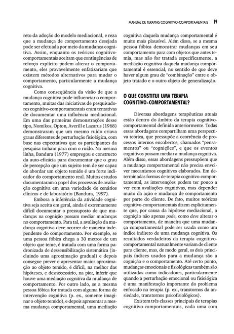 Manual de Terapias Cognitivo-Comportamentais