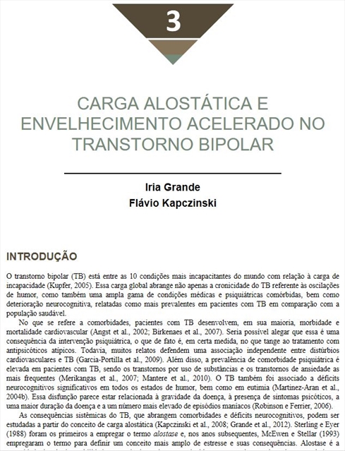 Neuroprogressão e Estadiamento no Transtorno Bipolar