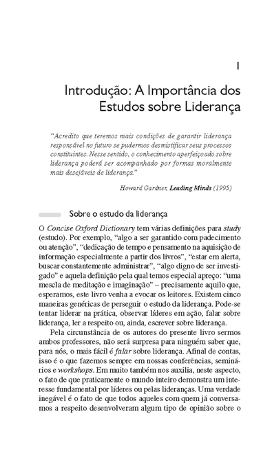 Um Livro Bom, Pequeno e Acessível sobre Liderança