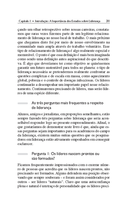 Um Livro Bom, Pequeno e Acessível sobre Liderança