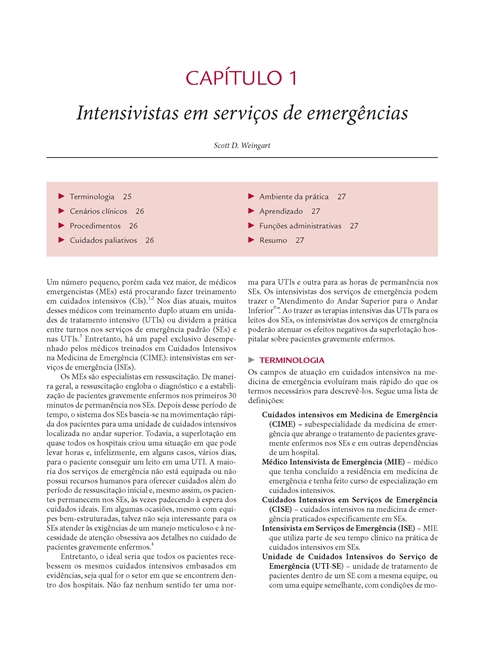 Cuidados Intensivos na Medicina de Emergência