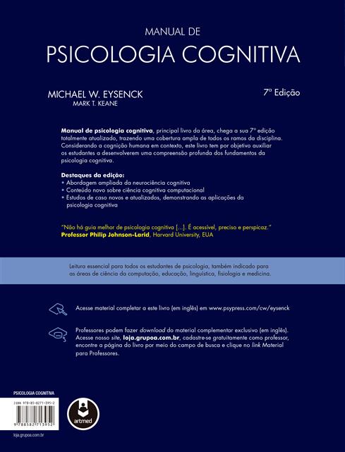 Manual de psicologia cognitiva