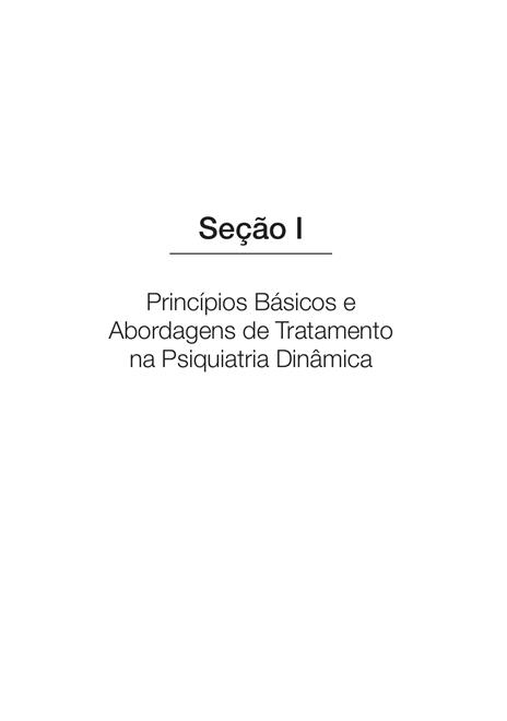 Psiquiatria Psicodinâmica na Prática Clínica