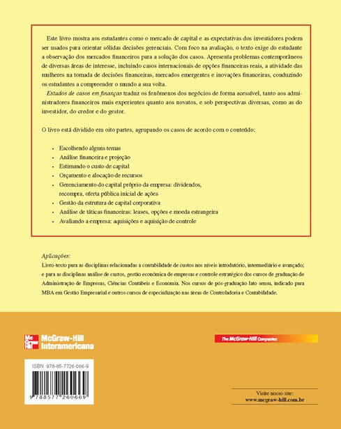 Estudos de Casos em Finanças