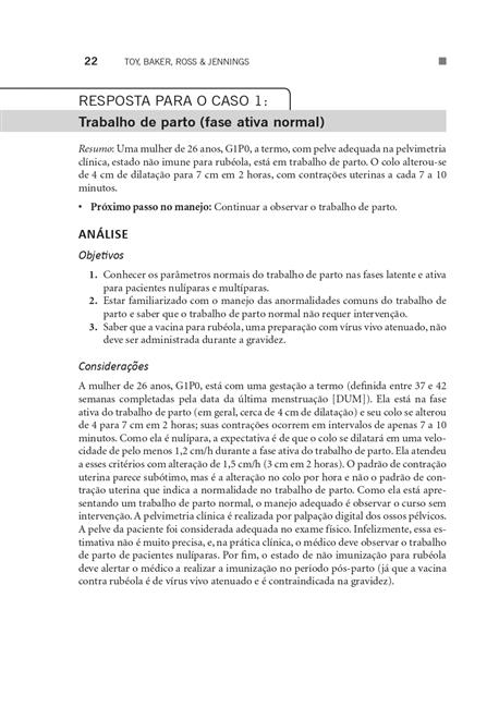 Casos Clínicos em Ginecologia e Obstetrícia