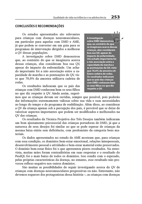 Qualidade de Vida na Infância e na Adolescência