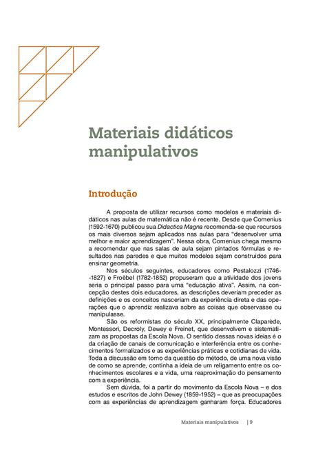 Materiais Manipulativos para o Ensino de Frações e Números Decimais