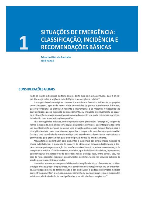 Emergências Médicas em Odontologia