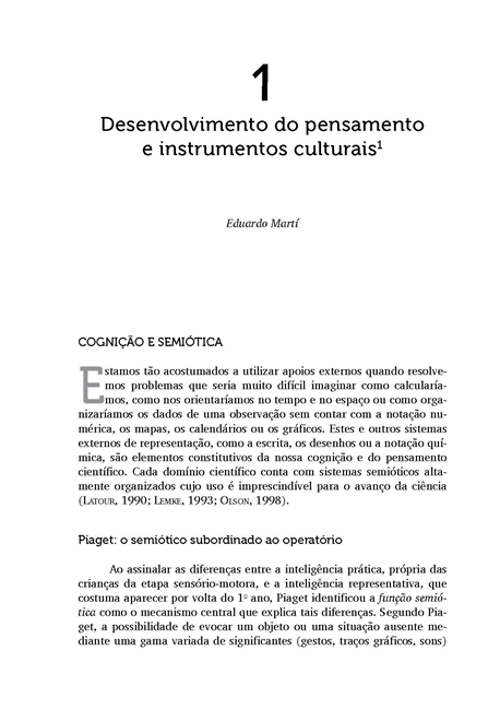 Desenvolvimento Cognitivo e Educação