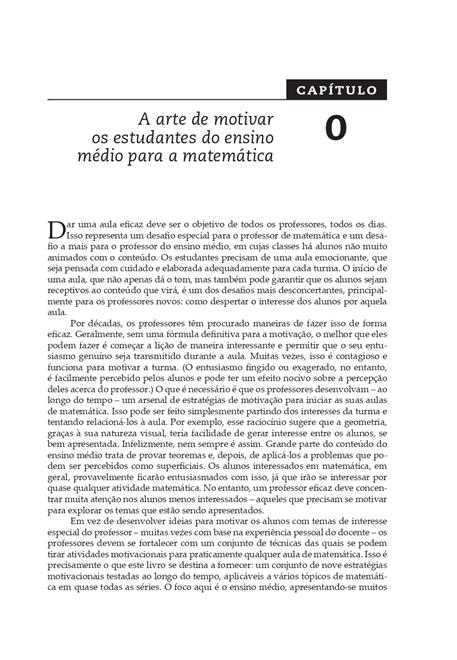 A Arte de Motivar os Estudantes do Ensino Médio para a Matemática