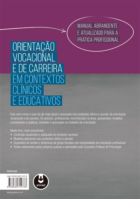 Orientação Vocacional e de Carreira em Contextos Clínicos e Educativos