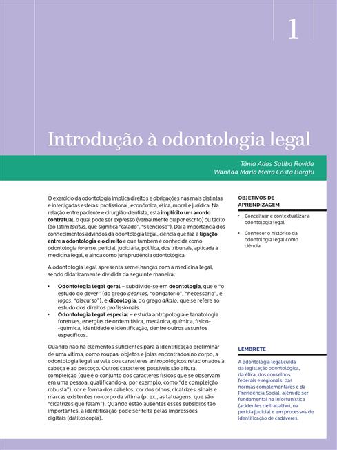 Noções de Odontologia Legal e Bioética