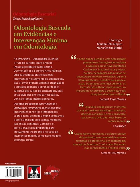 Odontologia Baseada em Evidências e Intervenção Mínima em Odontologia