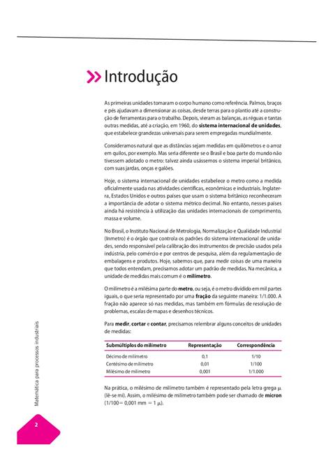 Matemática para Processos Industriais