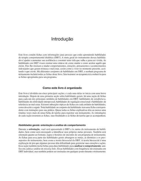 Treinamento de Habilidades em DBT