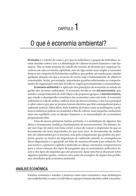 Introdução à Economia do Meio Ambiente