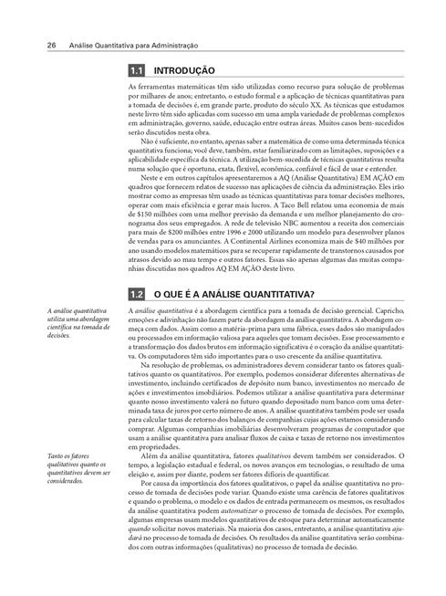 Análise Quantitativa para Administração