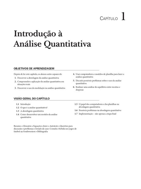 Análise Quantitativa para Administração