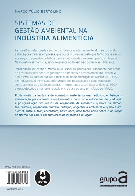 Sistemas de Gestão Ambiental na Indústria Alimentícia