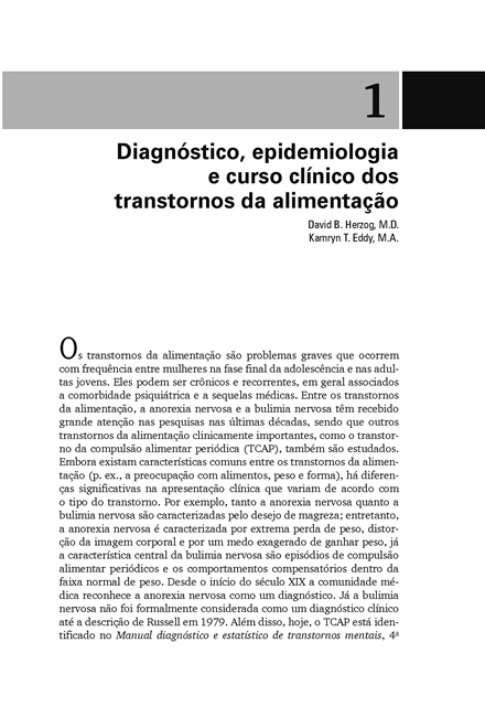 Manual Clínico de Transtornos da Alimentação