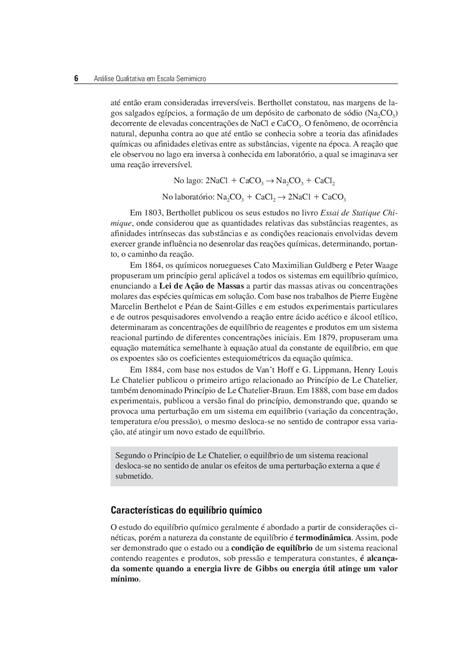 Análise Qualitativa em Escala Semimicro