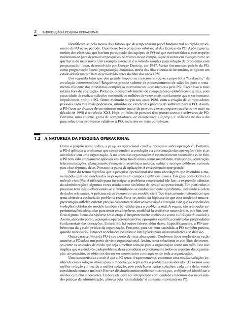 Introdução à Pesquisa Operacional