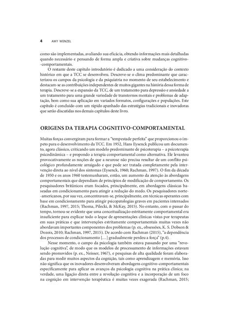 Inovações em Terapia Cognitivo-Comportamental