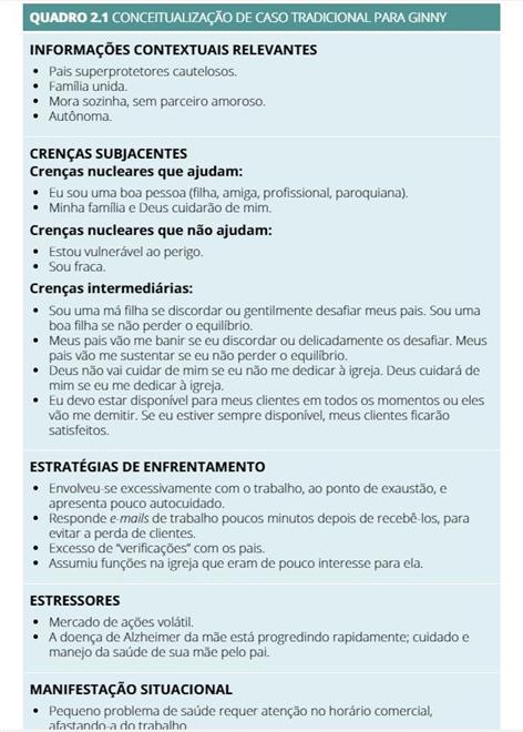 Inovações em Terapia Cognitivo-Comportamental