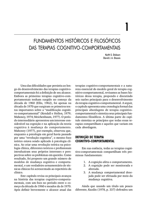 Manual de Terapias Cognitivo-Comportamentais