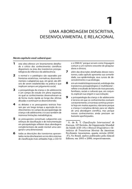 Psicopatologia da Infância e da Adolescência