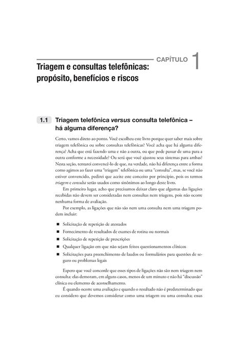 Triagem e Consulta ao Telefone