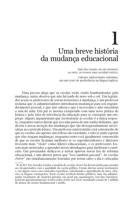 O Significado da Mudança Educacional