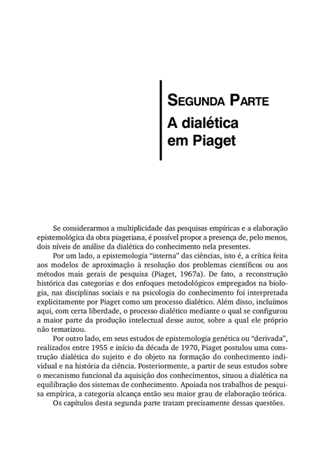 Dialética e Psicologia do Desenvolvimento