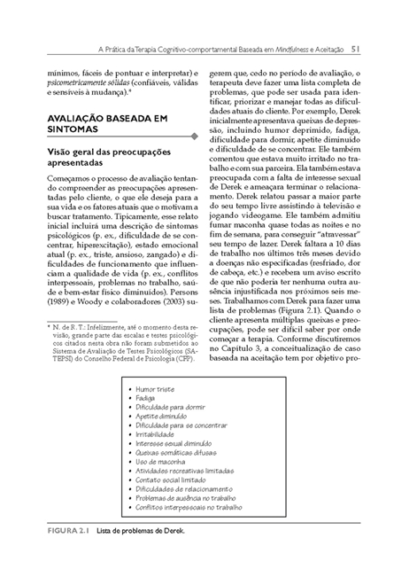 A Prática da Terapia Cognitivo-Comportamental Baseada em Mindfulness e Aceitação