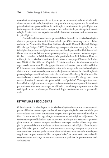 Psicoterapia Psicodinâmica para Transtornos da Personalidade