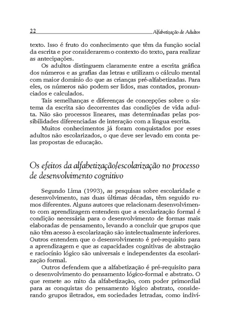 Alfabetização de Adultos