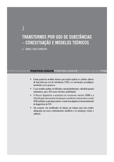 O Tratamento da Dependência Química e as Terapias Cognitivo-Comportamentais