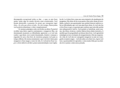 Livro de Tarefas Pense Magro