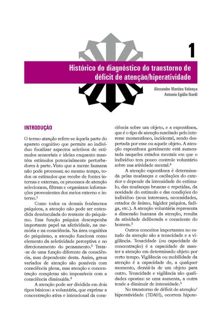 Transtorno de Déficit de Atenção/Hiperatividade