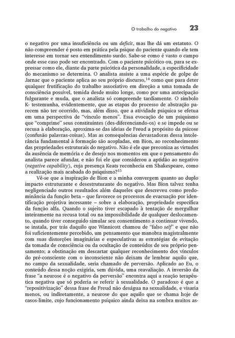 O Trabalho Do Negativo