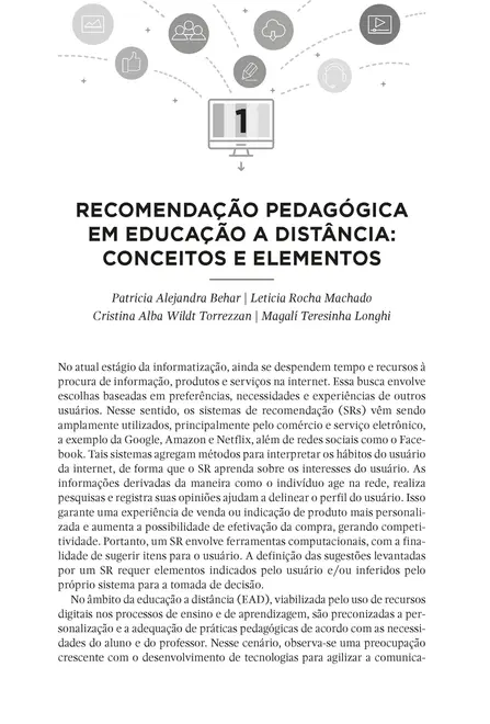 Recomendação Pedagógica em Educação a Distância