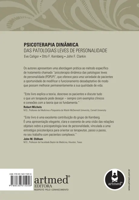 Psicoterapia Dinâmica das Patologias Leves de Personalidade