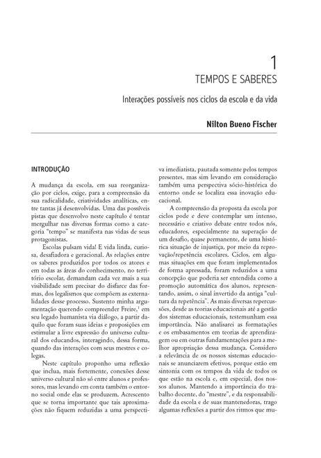 Os Tempos da Vida nos Tempos da Escola