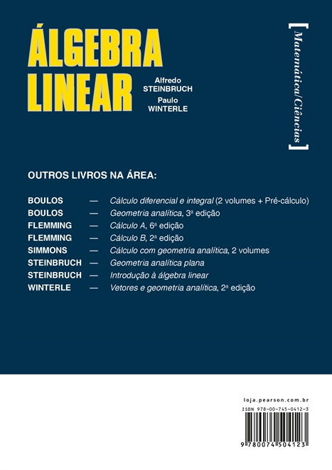 Pdfcoffee - Livro álgebra linear com respostas - Matemática - Studocu