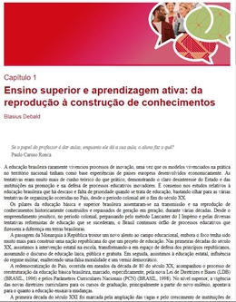 Metodologias Ativas: inovações educacionais no ensino superior by